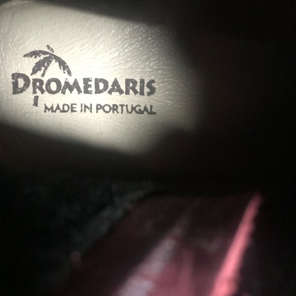 DROMEDARIS Womens Ankle Boots Red Leather Made Portugal Size 6.5/37 - Picture 8 of 11